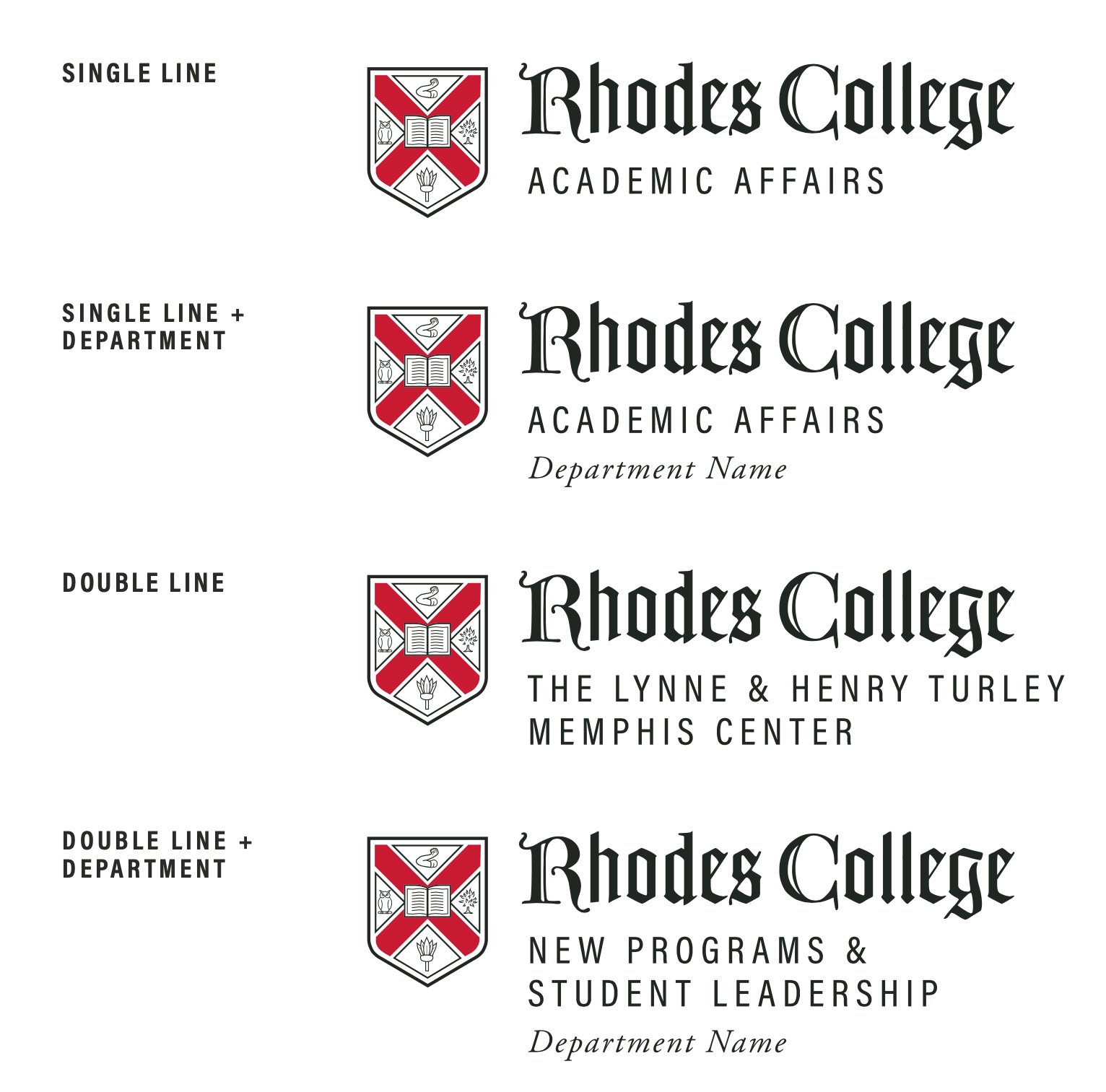 Rhodes College Logos Rhodes Sites